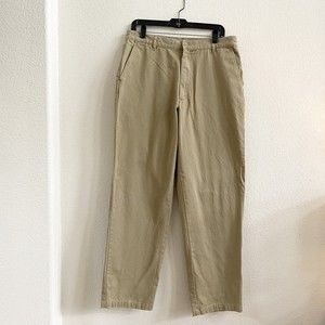 DKNY Pants Mens 34 X 32 Khaki Chino Straight Leg Adult Regular 100% Cotton